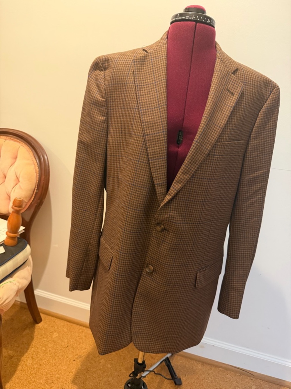 Brooks Brothers Brown Houndstooth Sport Coat